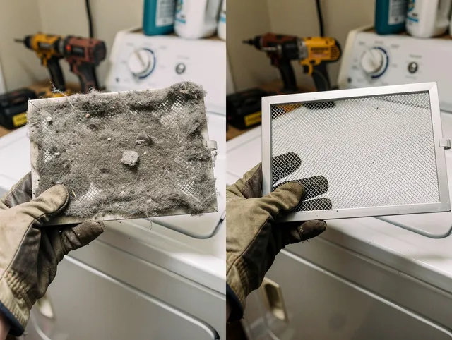 Professional lint trap cleaning by Maynard Dryer Vent Cleaning in Maynard