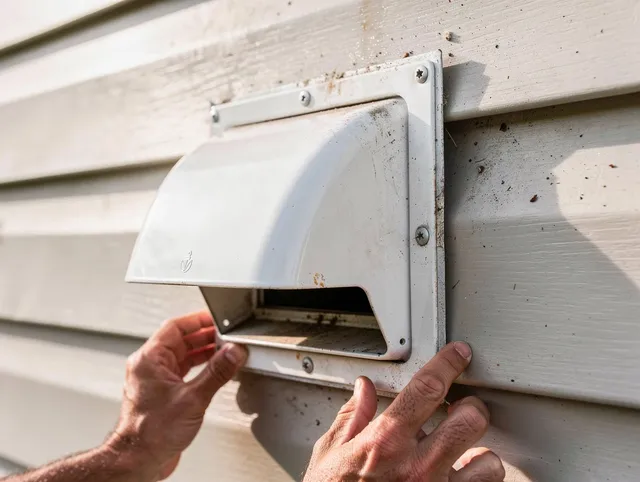 Maynard Dryer Vent Cleaning technician delivering thorough residential dryer vent cleaning service in Maynard